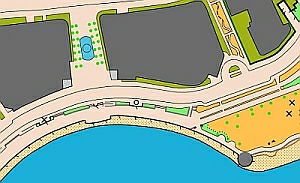 Orienteering map, Artwork